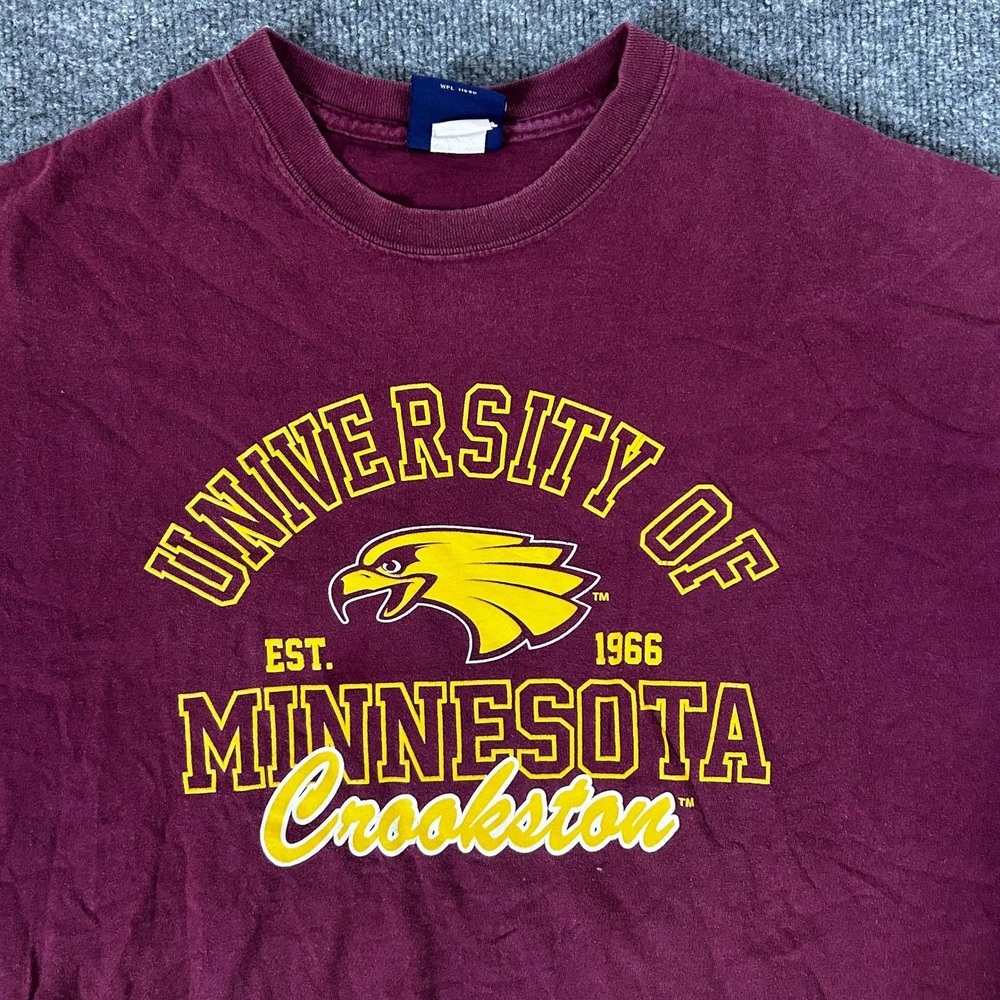 MV Sport T-Shirt Mens Size XL Maroon University of Minnesota Crookston Graphic
